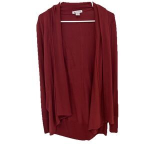 Athleta Pranayama Restore Wrap Burgundy Cardigan women small minimalist yoga